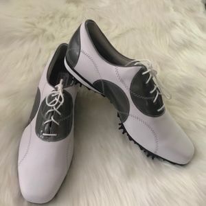 Women's FootJoy LoPro White/Silver Golf Shoes